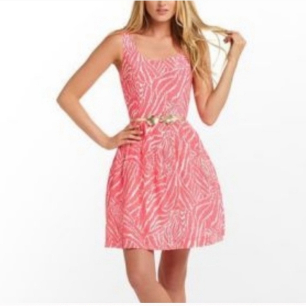 Lilly Pulitzer Posey Show Your Stripes Splash Pink Silk Dress - 2 - Picture 16 of 16